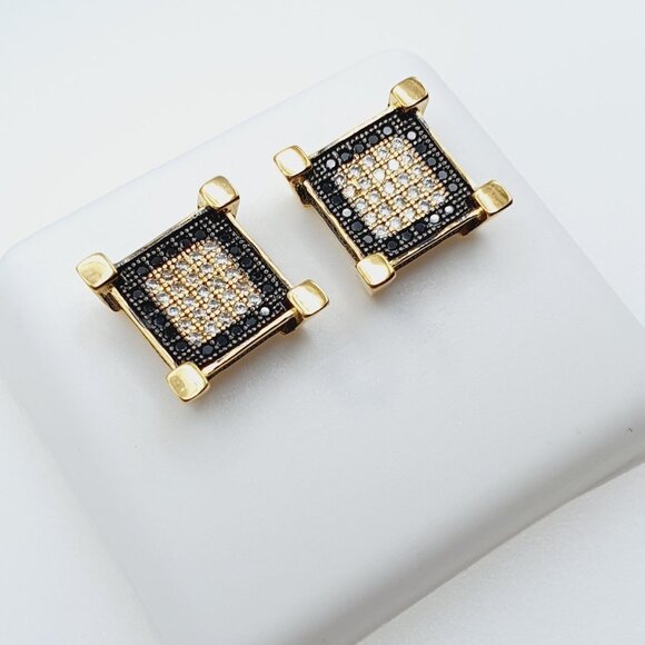 14KT Gold Plated earring with Cubic Zirconia – iocani \